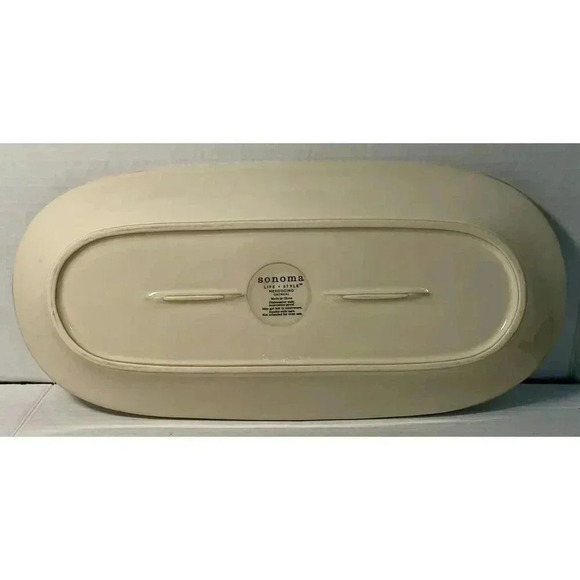 Sonoma Life + Style Mendocino Oatmeal Serving Platter 16.5” L x 7.75”‎ W - Picture 2 of 2
